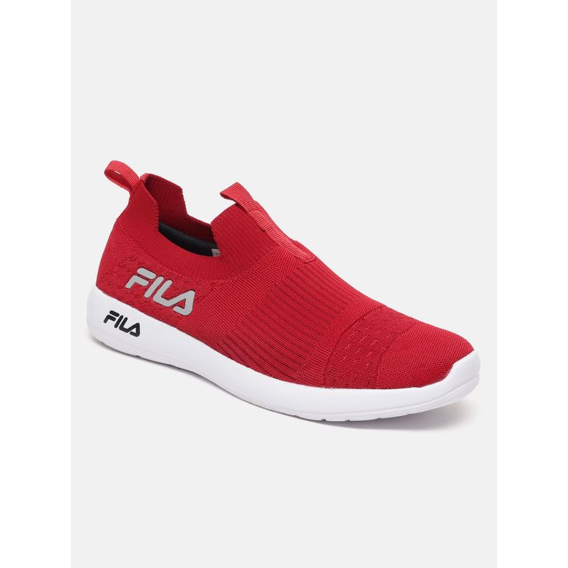 Fila red running shoes best sale