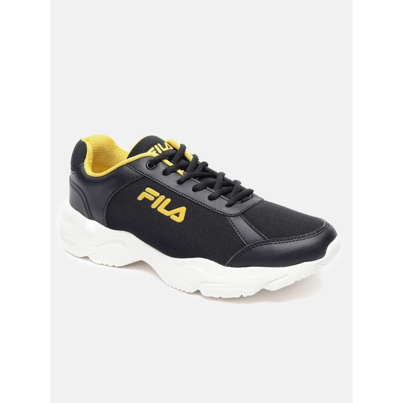 Fila shoes black and yellow on sale
