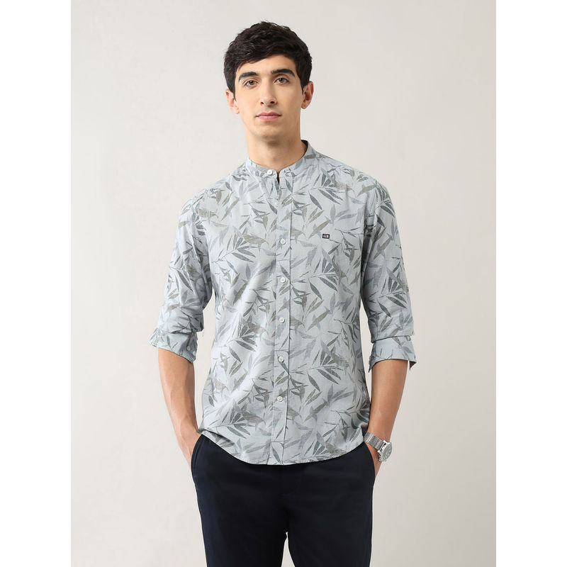 Arrow Sports Men Green Printed Casual Shirt (38)