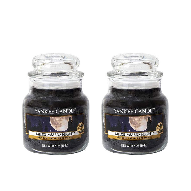 Yankee Candle Classic Jar Midsummer Night Scented Candles Pack of 2