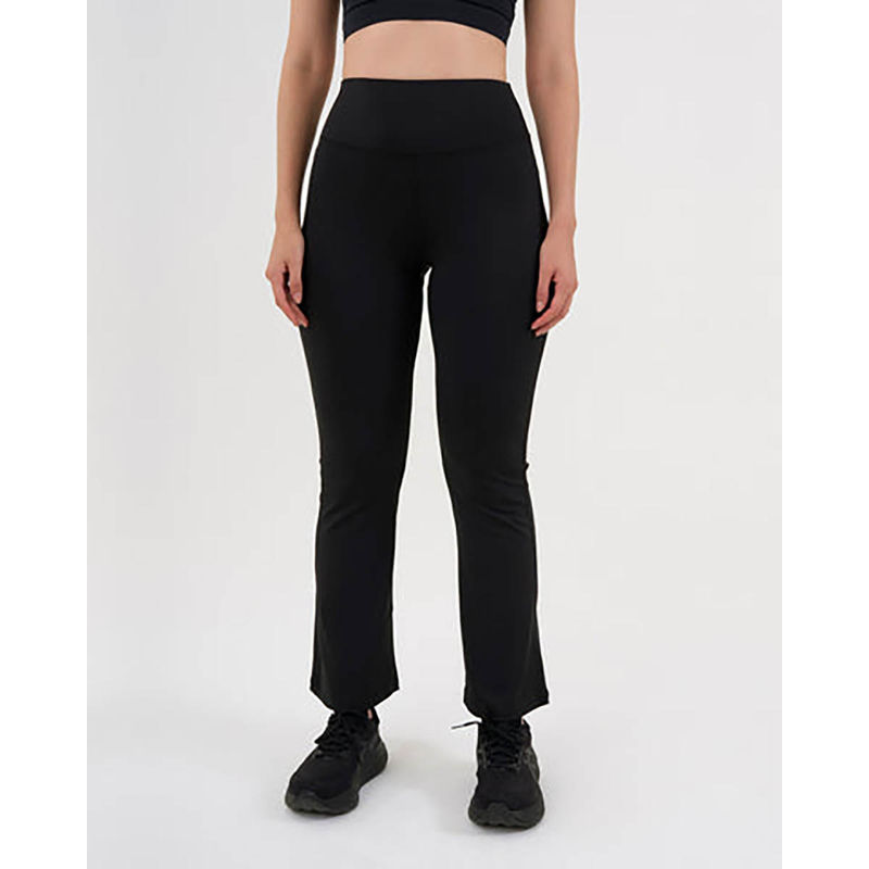 DCYPHR Women's High-Rise Straight Pants-Black (S)