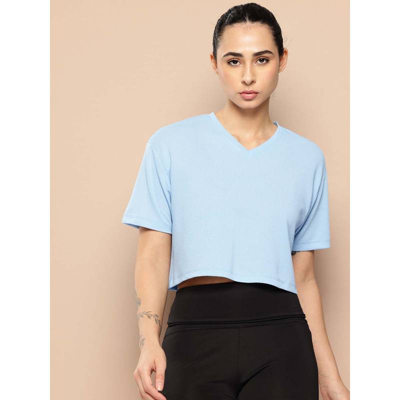 Alcis Blue Slim Fit Pull On V-Neck Tank (XS)