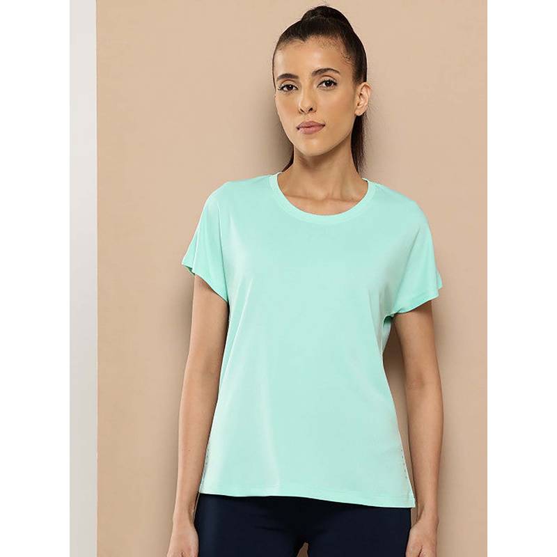 Alcis Blue Regular Fit Pull On Round Neck T-Shirt (S)