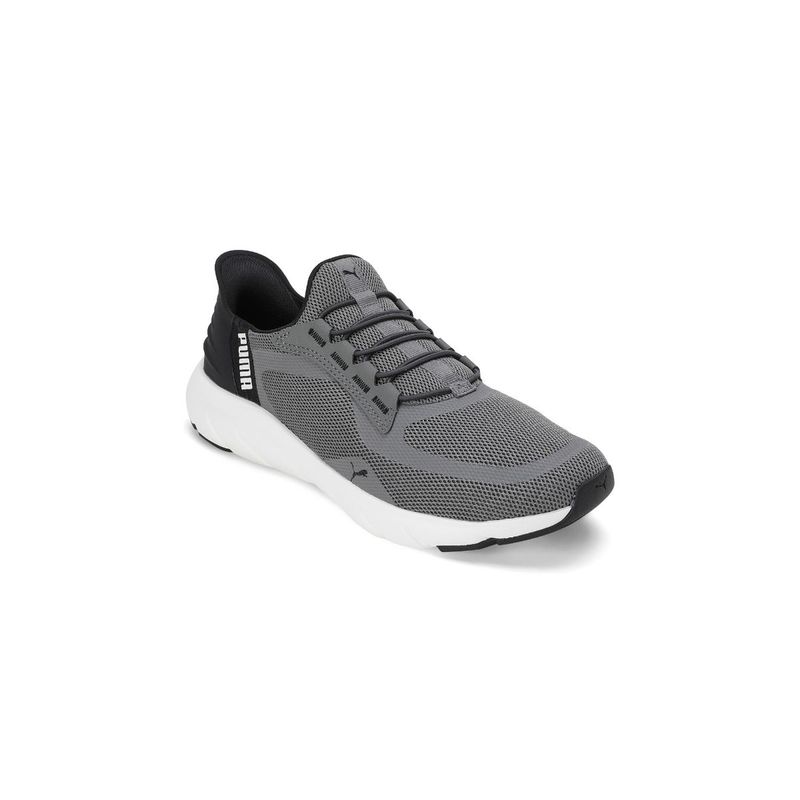 Puma Softride Flexlace Ease in Wd Unisex Grey Running Shoes (UK 5)