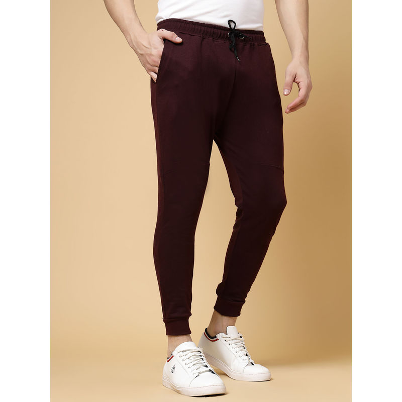 RIGO Mens Wine Solid Terry Joggers (36)