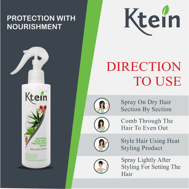 Ktein Natural Hair Heat Protection Spray At Nykaa Com
