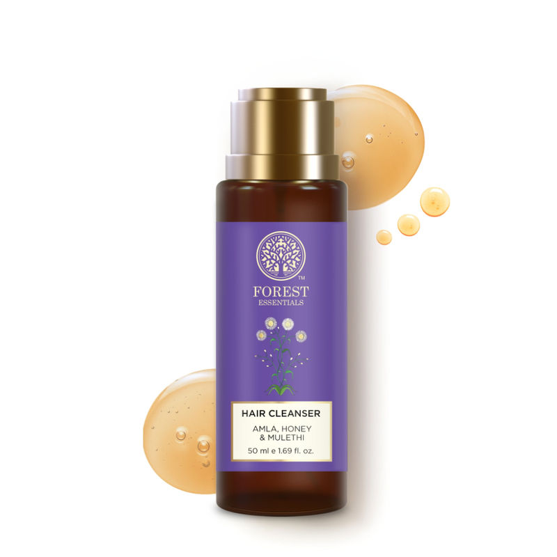 Forest Essentials Hair Cleanser Amla Honey & Mulethi - Ayurvedic Shampoo For Dry Hair Sulphate Free