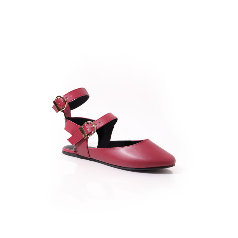 RIVR Women Stylish Strapped Sandals Maroon (EURO 36)