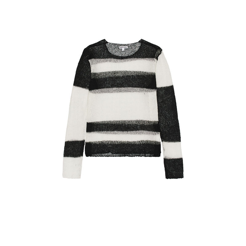 Jaded London Color Bloke Stripe Open Knit Sweater (L)