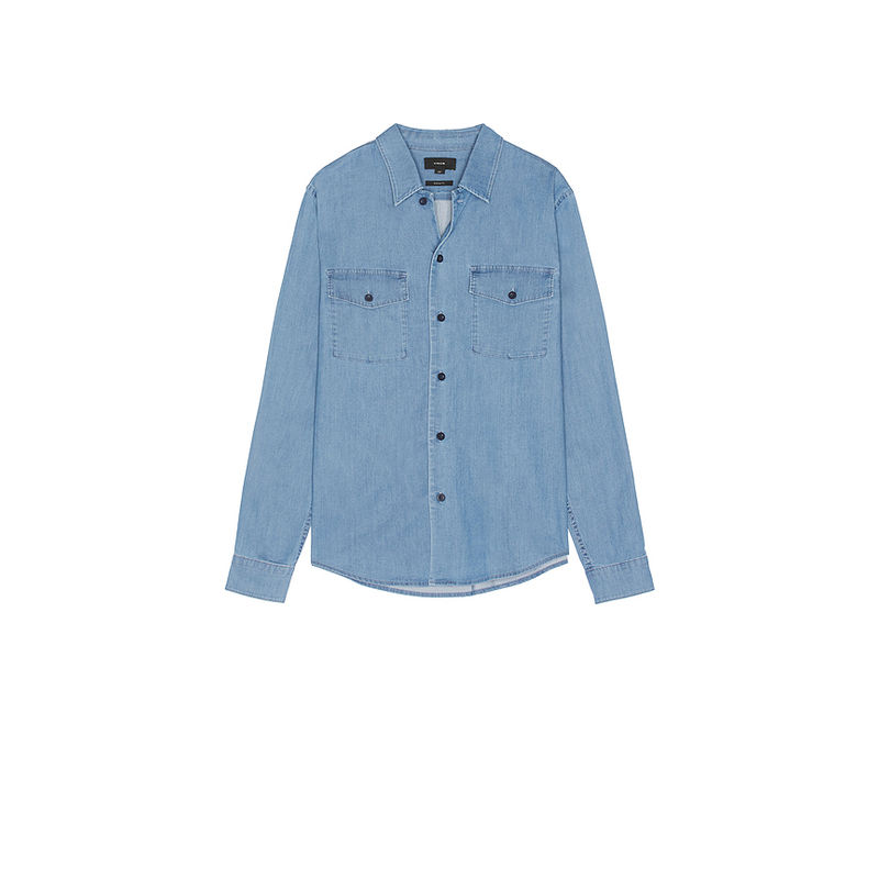 Vince Double Patch Pocket Long Sleeve Shirt (L)