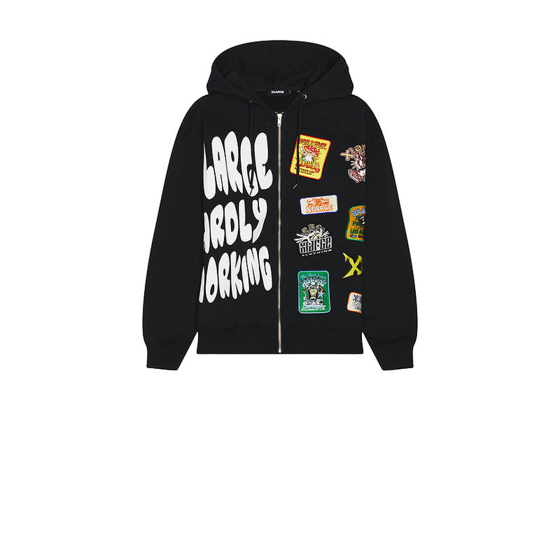 XLARGE Multi Logo Zip Up Hoodie (L)