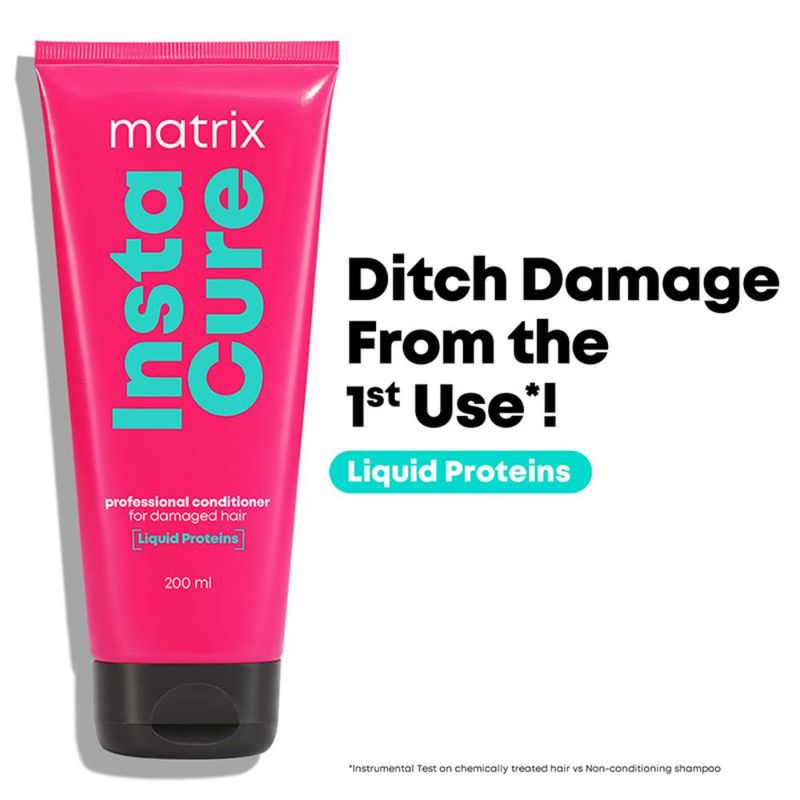 Matrix InstaCure Liquid Protein Conditioner for Damaged Hair, Reduced Split Ends & Breakage