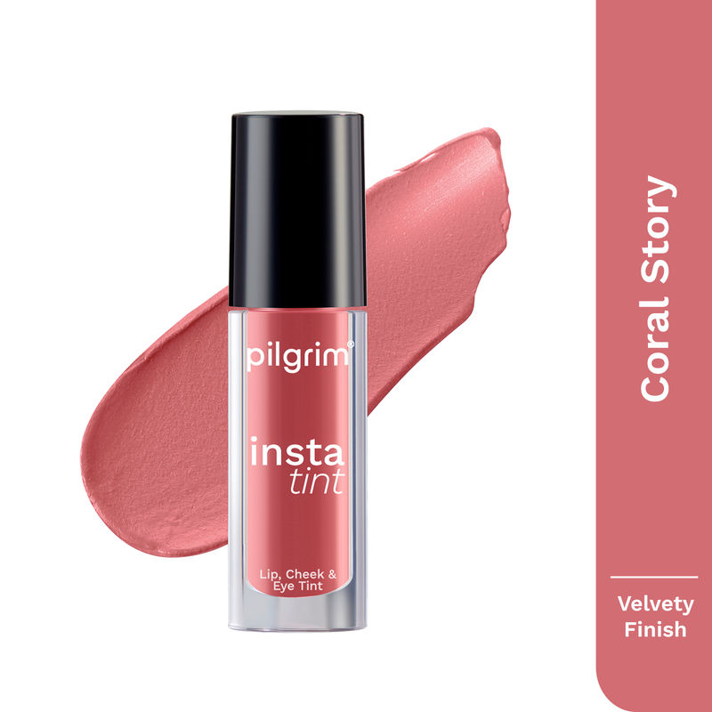 Pilgrim Insta Tint For Lips,Cheeks & Eyes - Coral Story 02