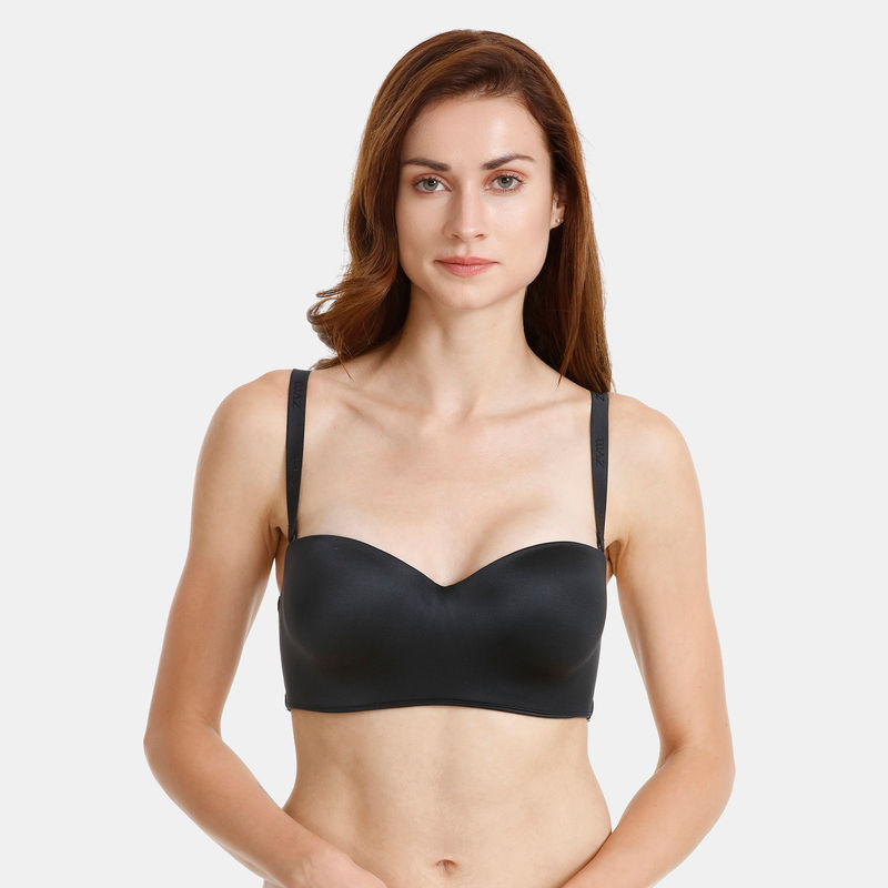 Zivame At Work Underwired Strapless Bra-Black (34B)