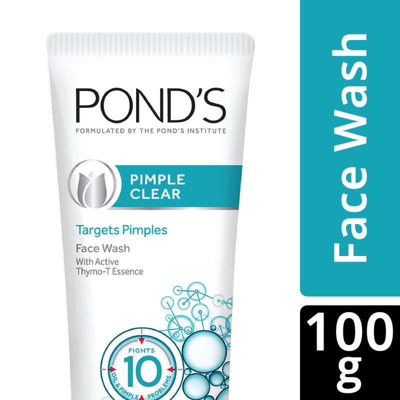 Ponds Pimple Clear FaceWash Removes 99.9% Pimple Germs Controls Oil