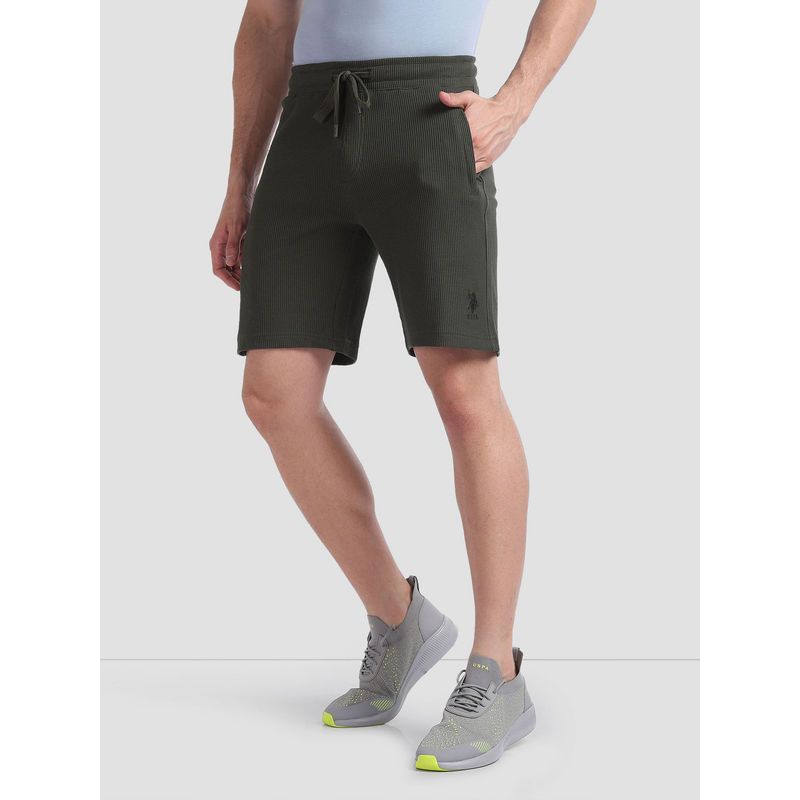 U.S. POLO ASSN. Waffle Knit Textured LS005 Lounge Shorts (42)