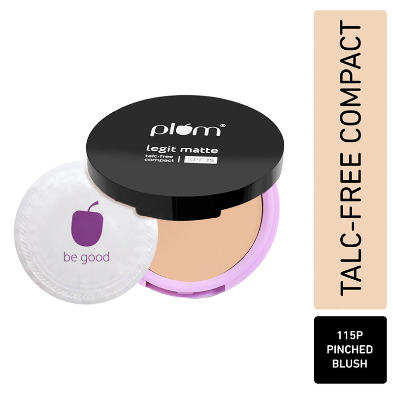 Plum Legit Matte Talc-Free Compact With SPF15 - Pinched Blush - 115P