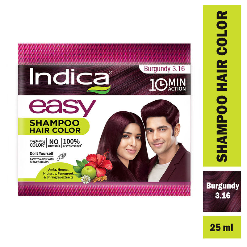 Indica Easy Hair Color Burgundy Buy Indica Easy Hair Color Burgundy Online at Best Price in