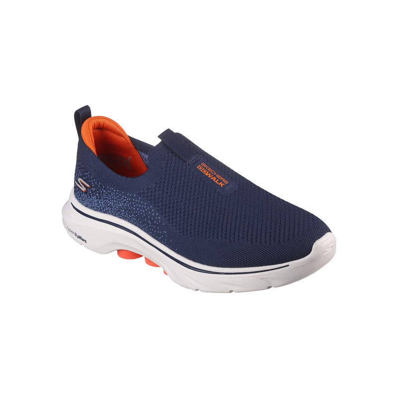 SKECHERS GO WALK 7 Walking Shoes Navy Blue (UK 7)