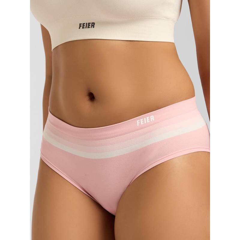 FEIER Women Pink Everyday Stripe Hipster (S)