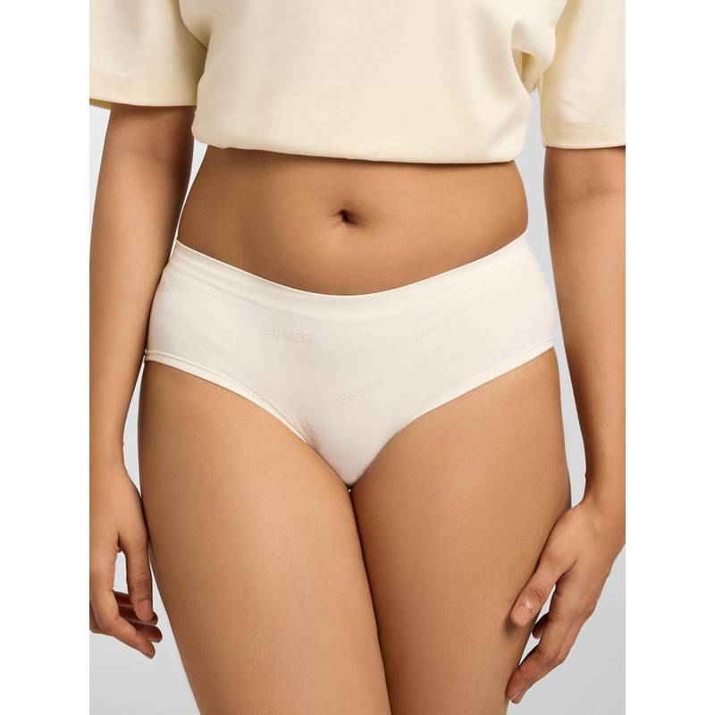 FEIER Women Off White Classic Logo Hipster (2XL)