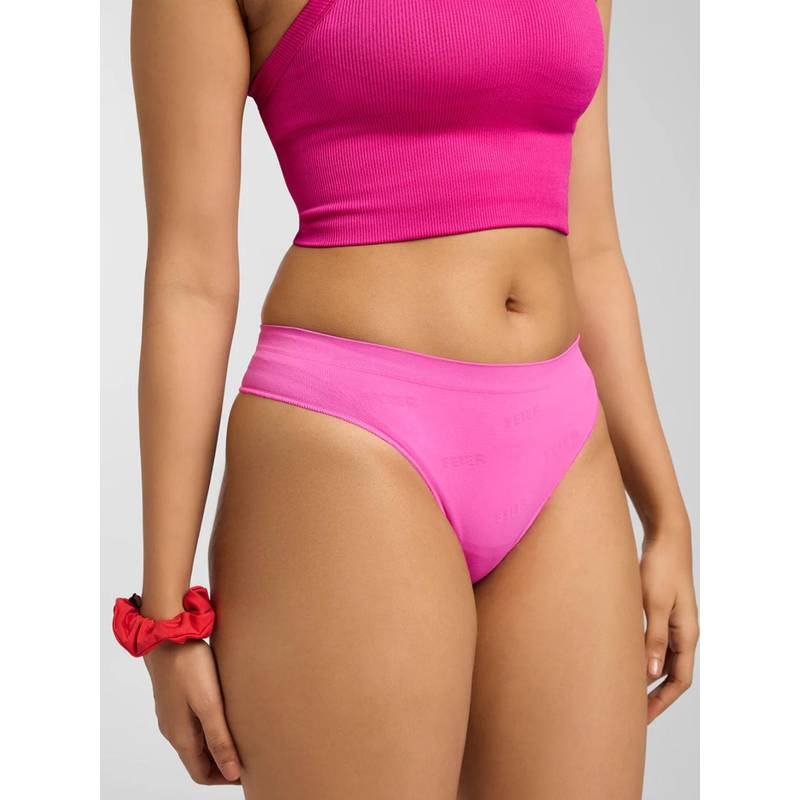 FEIER Women Pink Classic Logo Thong (S)