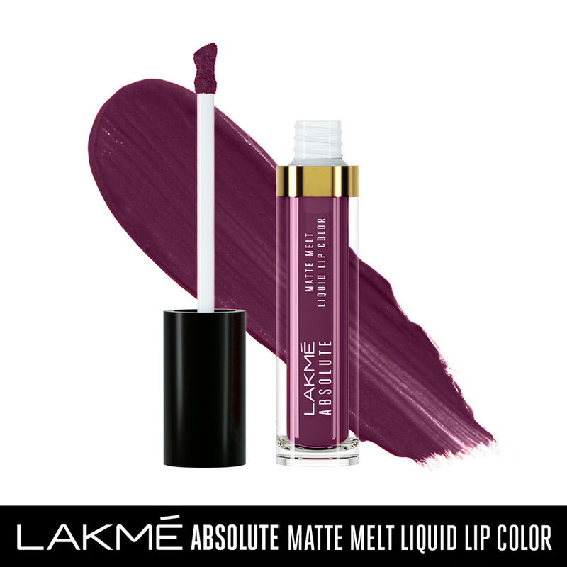 Lakme Absolute Matte Melt Liquid Lip Color - Wine N Dine