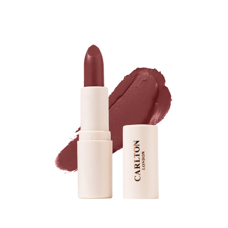 Carlton London Velvet Satin Glitterati Bullet Lipstick Transferproof & Long Lasting - Camellia