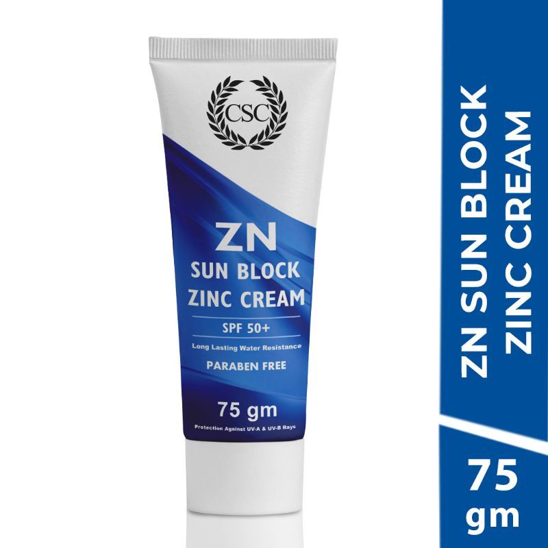 Buy CSC Zn Sunblock Zinc Oxide Cream Spf 50+ Broad Spectrum Sports Sunscreen Online