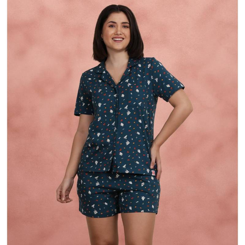 Shyaway Majolica Collared Shirt with Shorts (L)