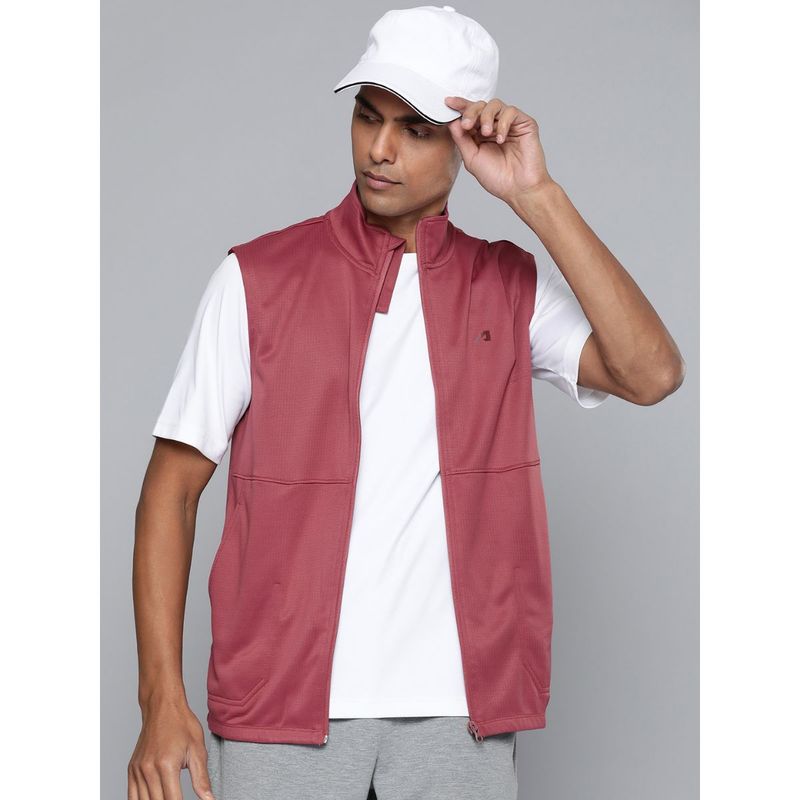 Alcis Men Maroon Running Sporty Jacket (L)