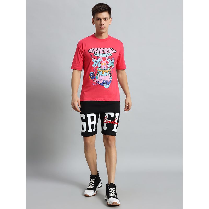 Griffel Printed Pink Co-Ord (Set of 2) (S)