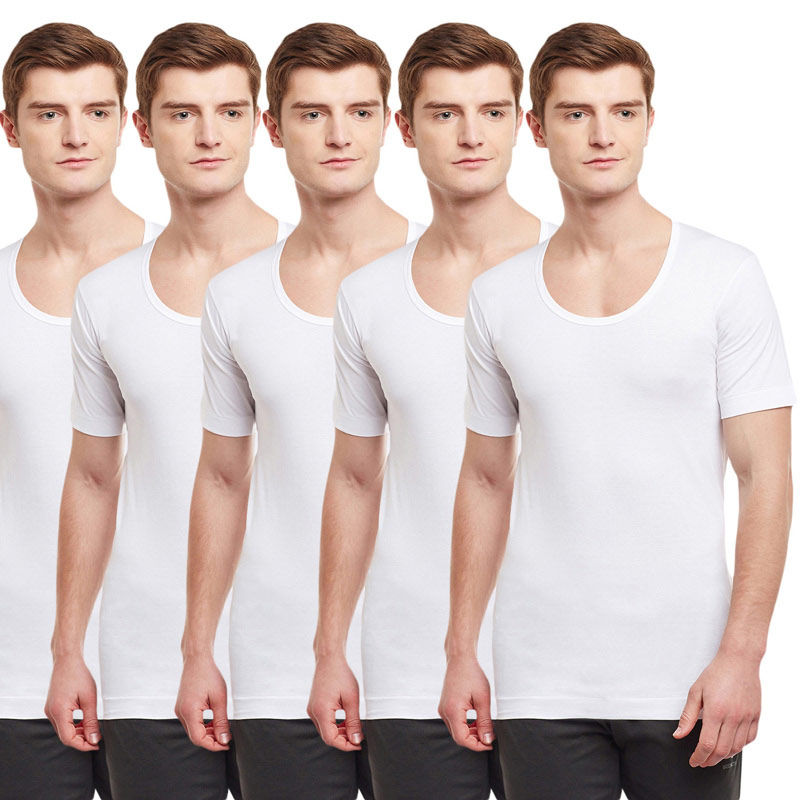 BODYX Pack Of 5 Short Sleeved Undershirt - White (S)