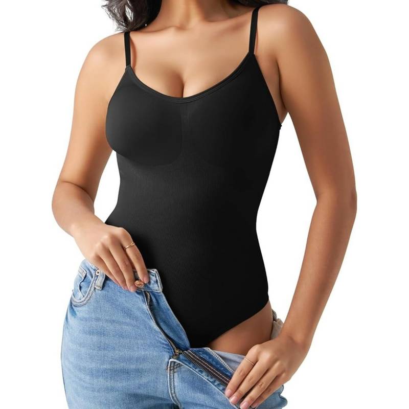 CareDone Cd81 Thong Bodysuit Slimming Design Shapewear for Women (M)