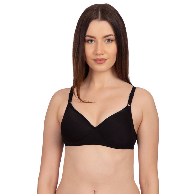 Komli Lightly Padded T-Shirt Bra - Black (36B)