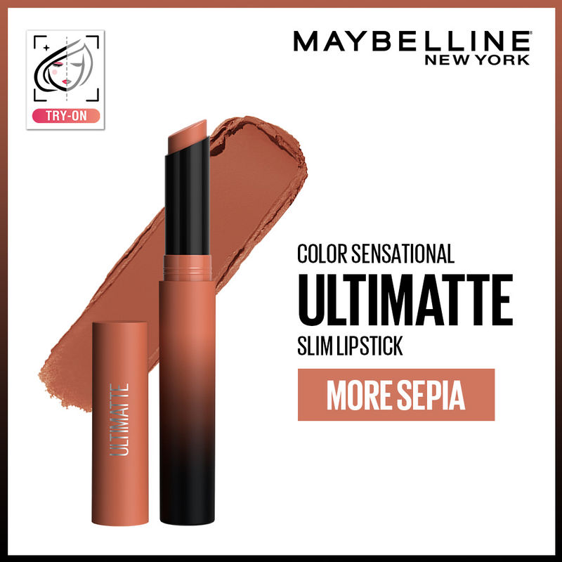 Maybelline New York Color Sensational Ultimatte Lipstick - More Sepia