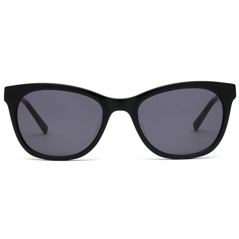 Buy DKNY Smoke Gradient Lens Tea Cup Sunglass Full Rim Black Frame (53