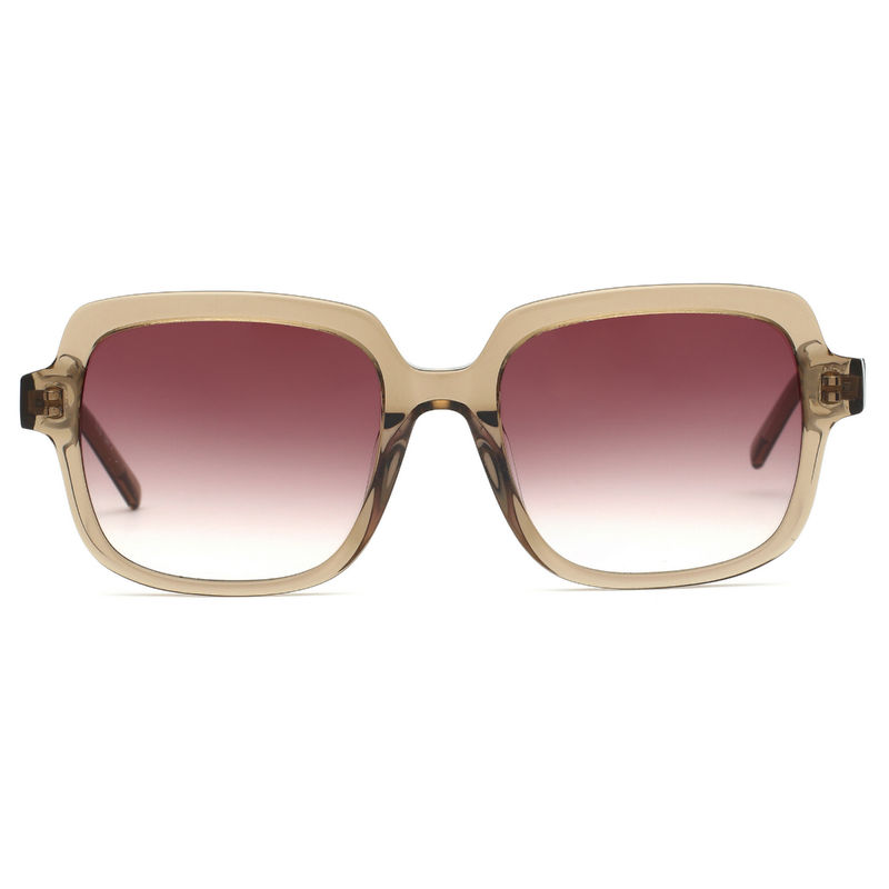 Buy DKNY Brown Gradient Lens Square Sunglass Full Rim Crystal Taupe