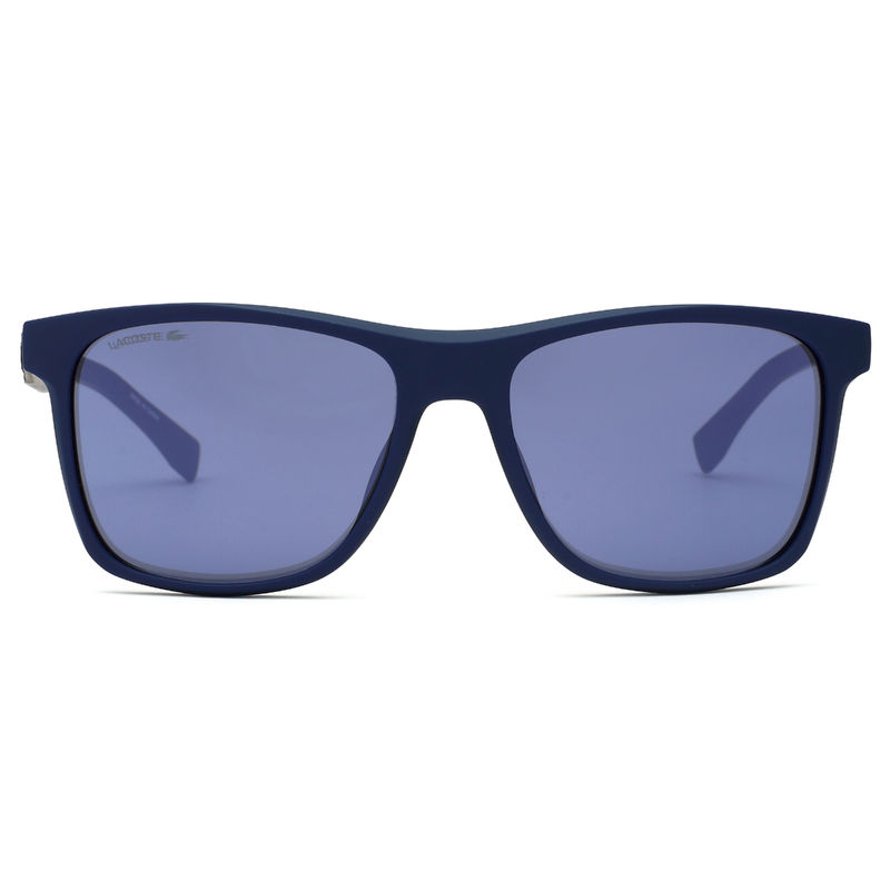 Buy Lacoste Blue Mirror Lens Modified Rectangle Sunglass Full Rim Blue ...