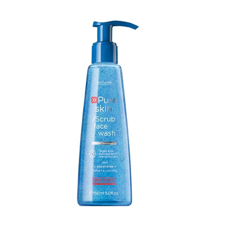 Oriflame Pure Skin Scrub Face Wash Review Nykaa