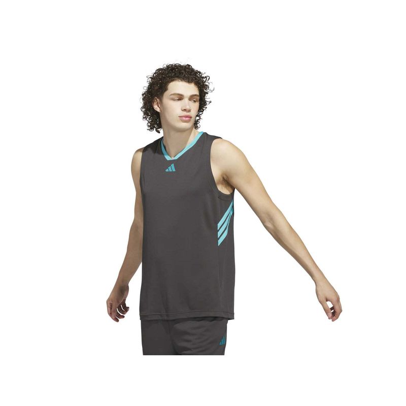 adidas Originals Men Grey Stripes Tank Top (S)