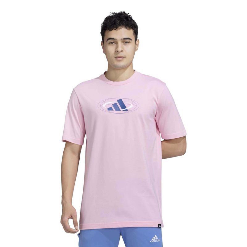 adidas M C HOT CB T Men Pink T-Shirt (L)