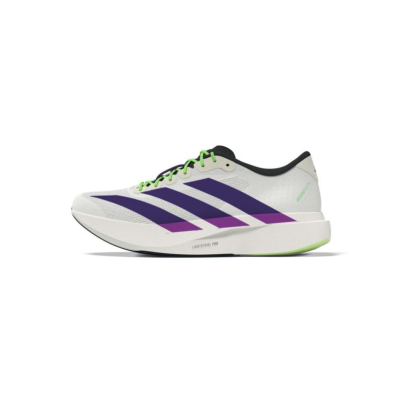 adidas Men Adizero Evo1 Comfort White Running Shoes (UK 6)