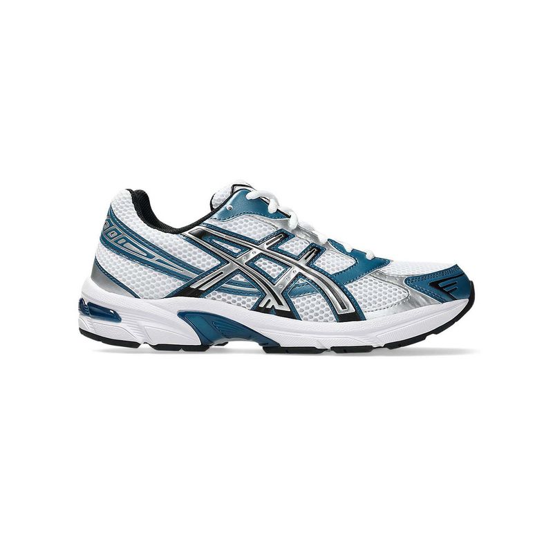 ASICS GEL-1130 Unisex White & Silver Sneakers (UK 7)