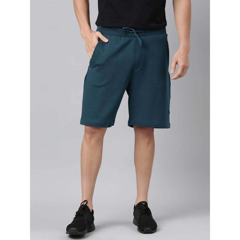 FILA Men Teal Solid Shorts (XL)