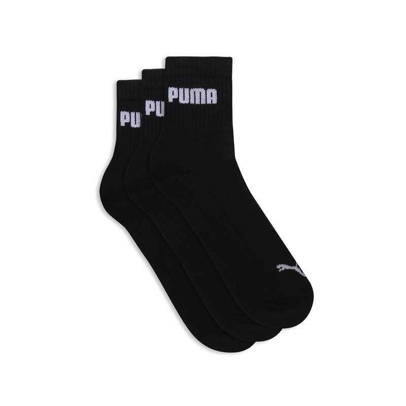 Puma CUSHIONSPORT QUARTER 3P Unisex Black Socks (Set of 3) (37/40)