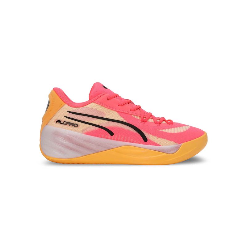 Puma All Pro NITRO Unisex Pink Basketball Shoes (UK 3.5)