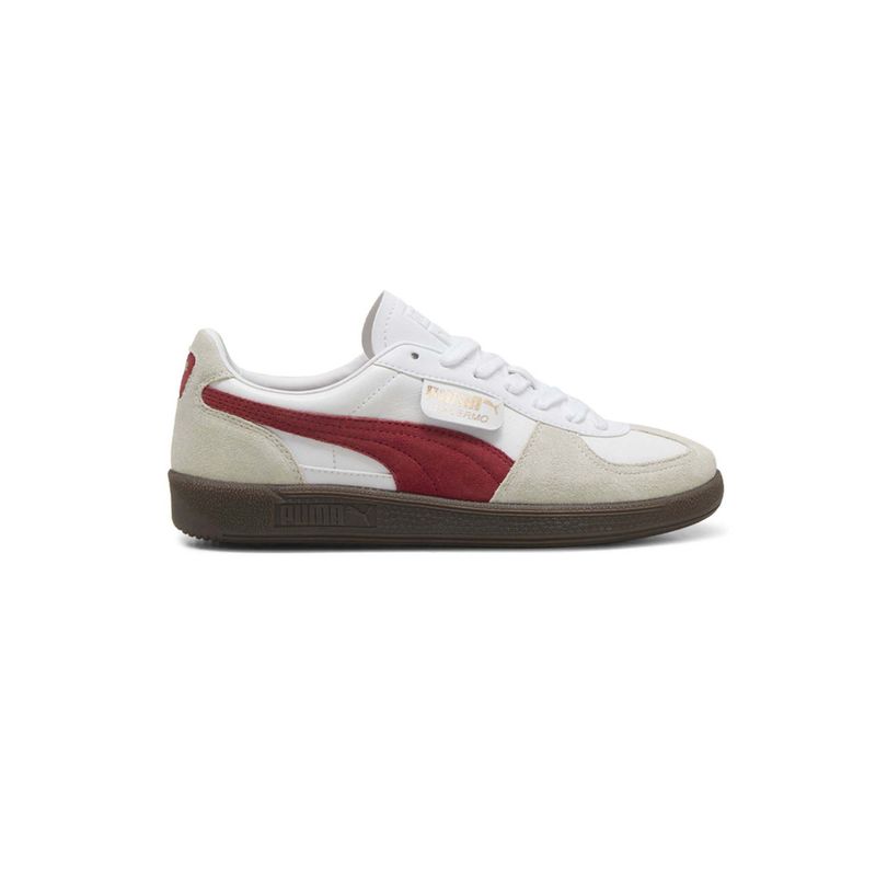 Puma Palermo Lth Unisex Beige & White Sneakers (UK 3)