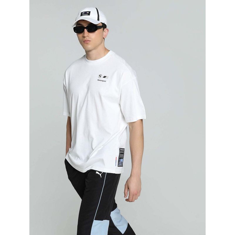 Puma BMW MMS COLORSPLASH Men White T-Shirt (S)