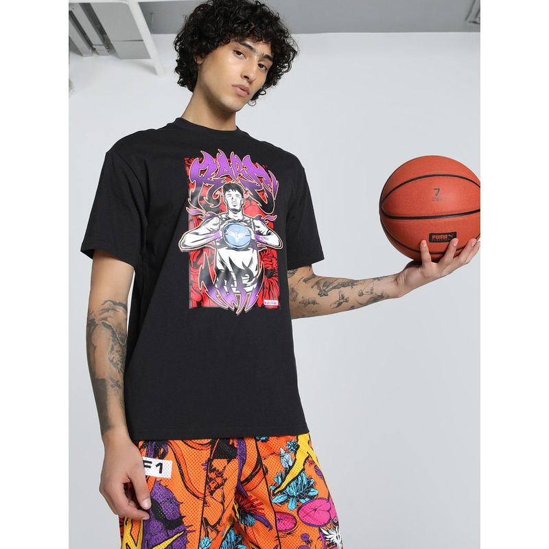 Puma Melo Phoenix Oversized Men's Black T-shirts (XL)